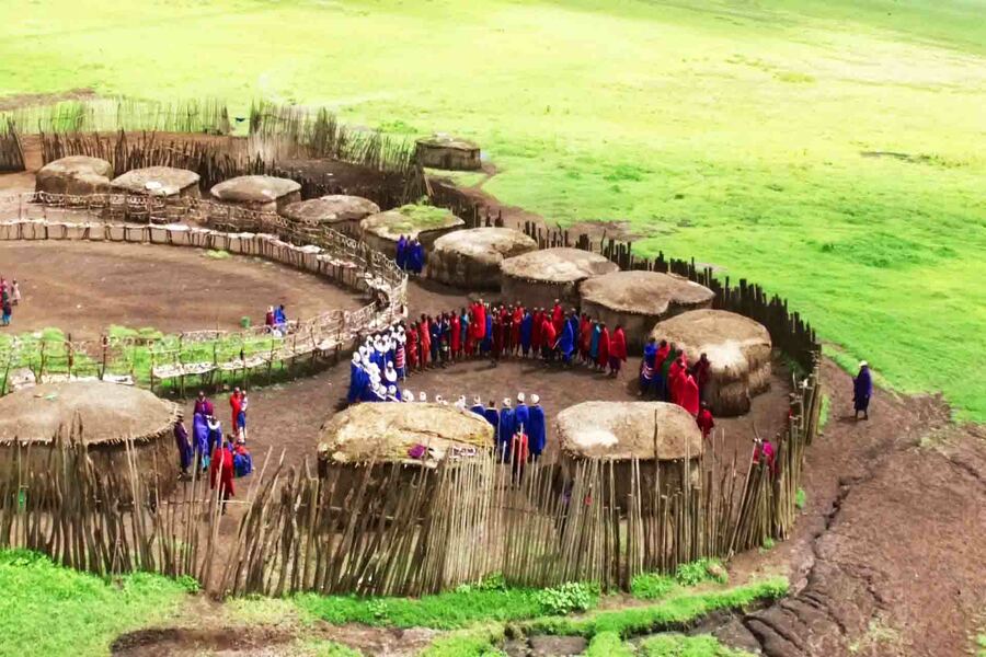 Maasai cultural boma experience around Enduimet